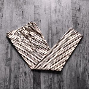 H&M Mid-Rise Geometric Pattern Ankle Pants Sz. 6